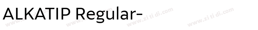 ALKATIP Regular字体转换